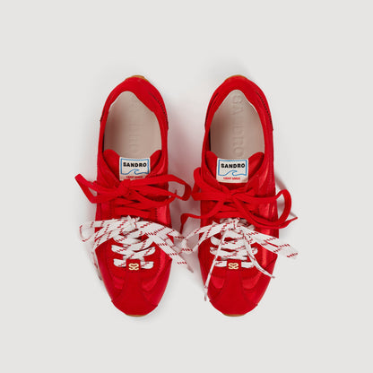 Lightwave Mixed-material Light Wave trainers Red