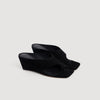 Leia Suede wedge sandals Black