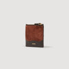 Oseiy Leather And Suede Cardholder Mahogany
