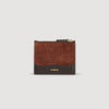Oseiy Leather And Suede Cardholder Mahogany