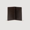 Jet-Lag Leather And Suede Passport Case Mahogany