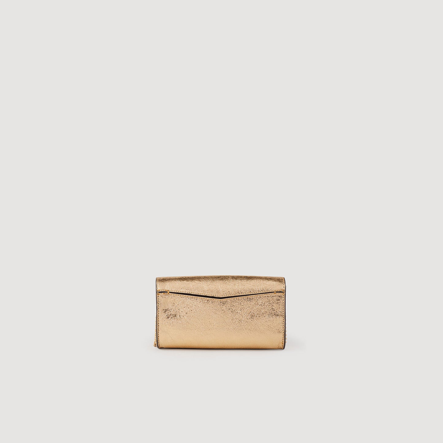 Gold Leather Clutch Bag Gold