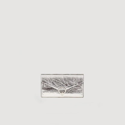Yza Pocket Clutch Bag Silver