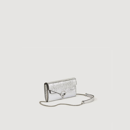 Yza Pocket Clutch Bag Silver