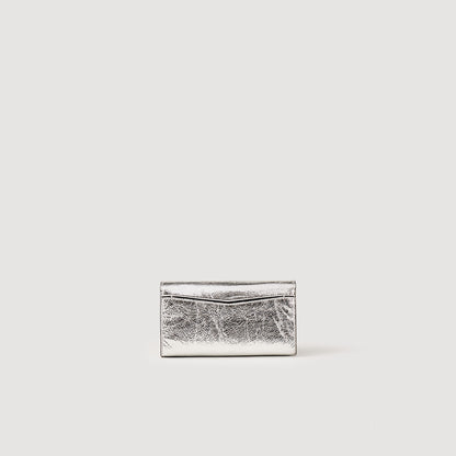 Yza Pocket Clutch Bag Silver