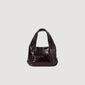 Le Nouss-Nouss Small Shiny Leather Bag Bordeaux