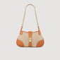 Sweet Janet Chain Janet Canvas And Leather Bag Beige