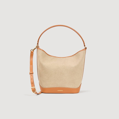 Tangoso Tangoso Canvas Bucket Bag Beige Beige