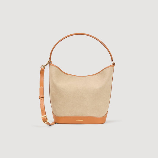 Tangoso Tangoso Canvas Bucket Bag Beige Beige