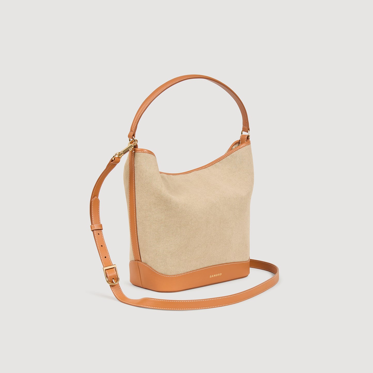 Tangoso Tangoso Canvas Bucket Bag Beige Beige