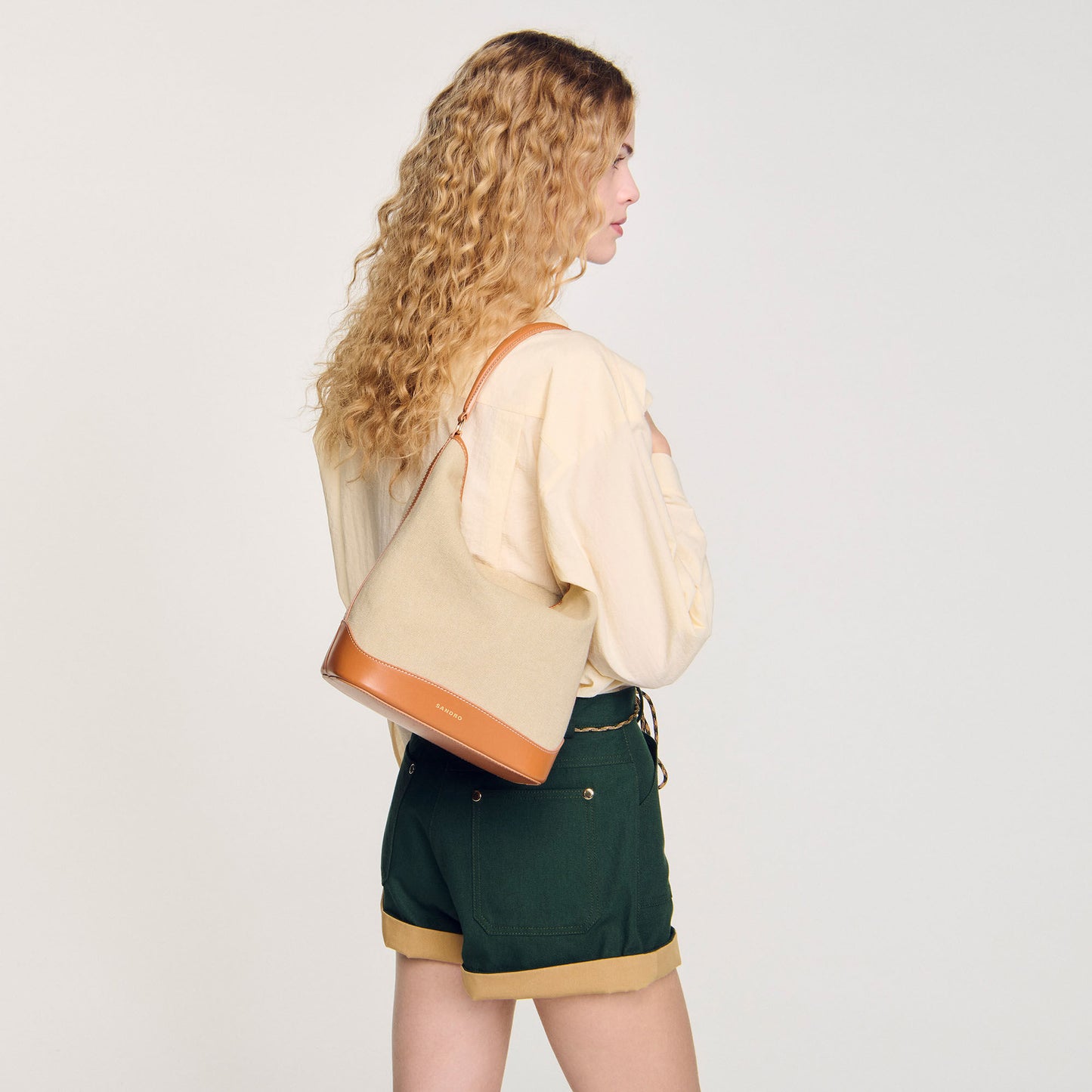 Tangoso Tangoso Canvas Bucket Bag Beige Beige