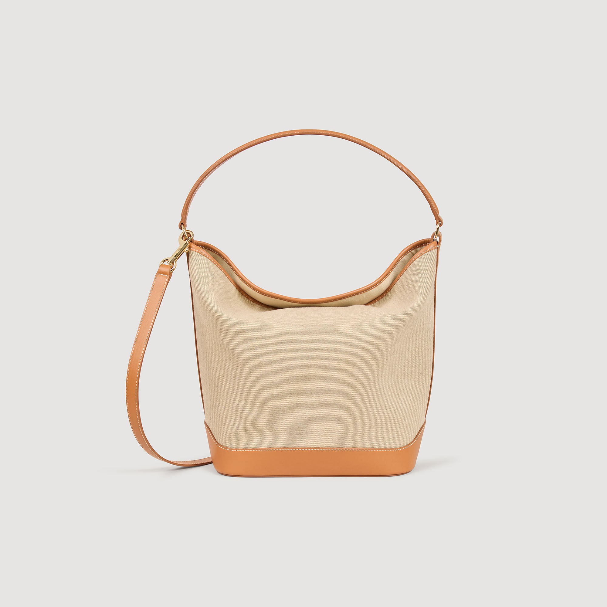 Tangoso Tangoso Canvas Bucket Bag Beige Beige