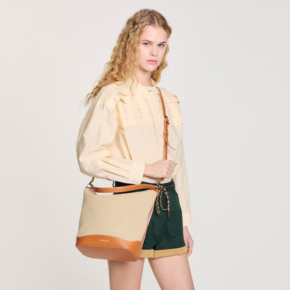 Tangoso Tangoso Canvas Bucket Bag Beige Beige