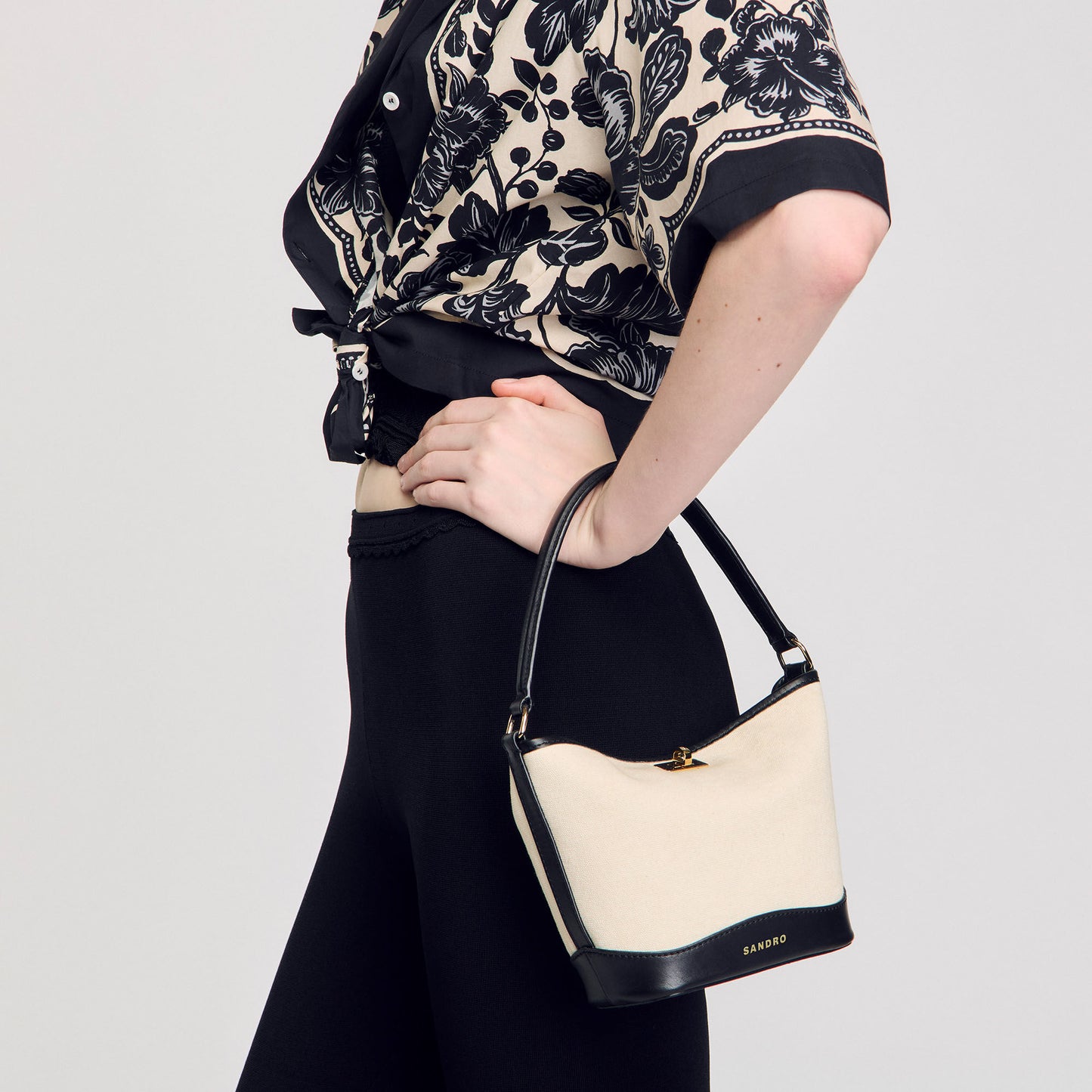 Small Tangoso Tangoso Small Bag Ecru / Black