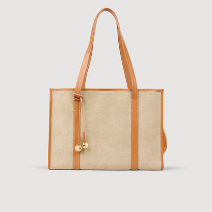 Medium 150 Canvas Shopping Bag Beige