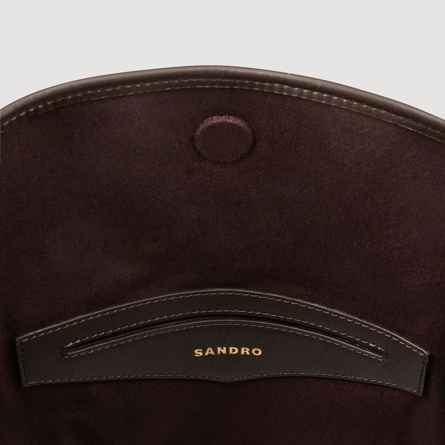Tangoso Suede And Leather Bag Tangoso Mahogany