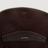 Tangoso Suede And Leather Bag Tangoso Mahogany
