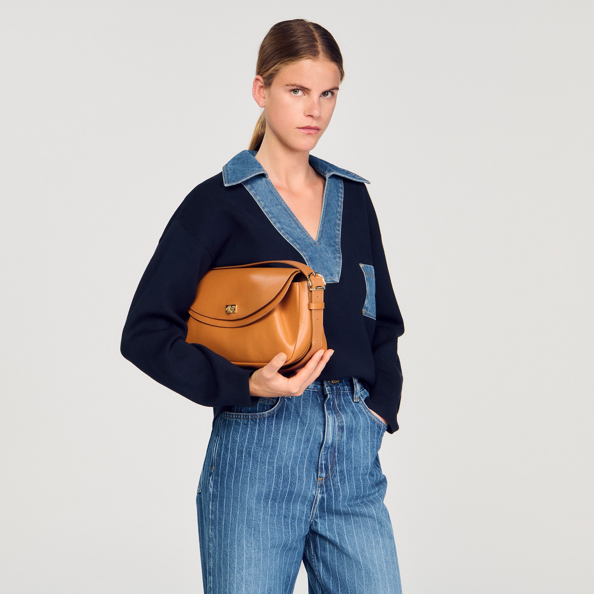 Le Mambo Le Mambo plain leather bag Camel