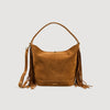 Tangoso Fringed Suede Bucket Bag Tangoso Camel
