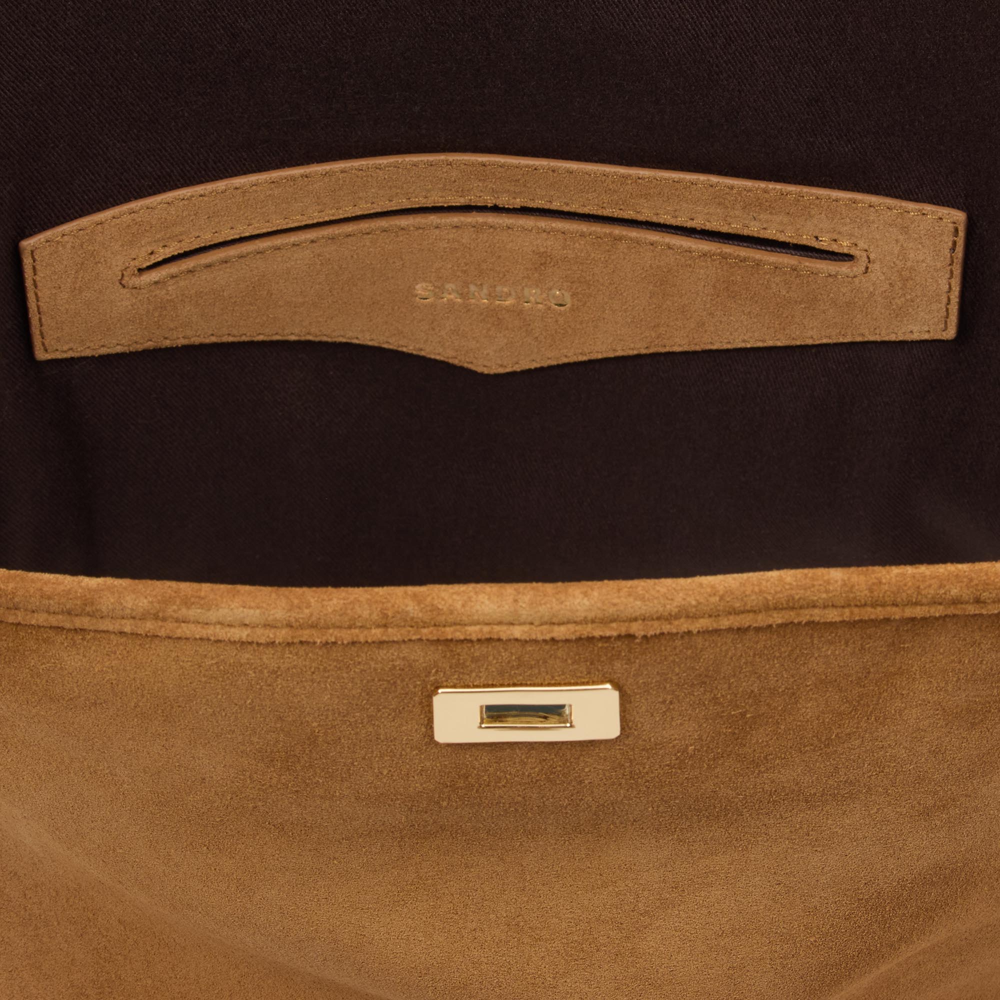 Tangoso Fringed Suede Bucket Bag Tangoso Camel