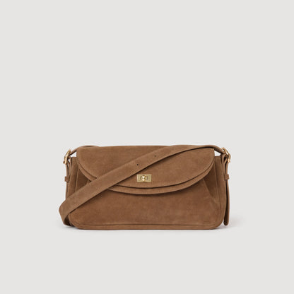 Le Mambo Leather And Suede Bag Beige