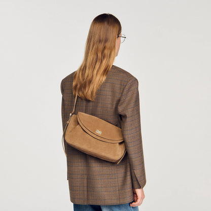 Le Mambo Leather And Suede Bag Beige