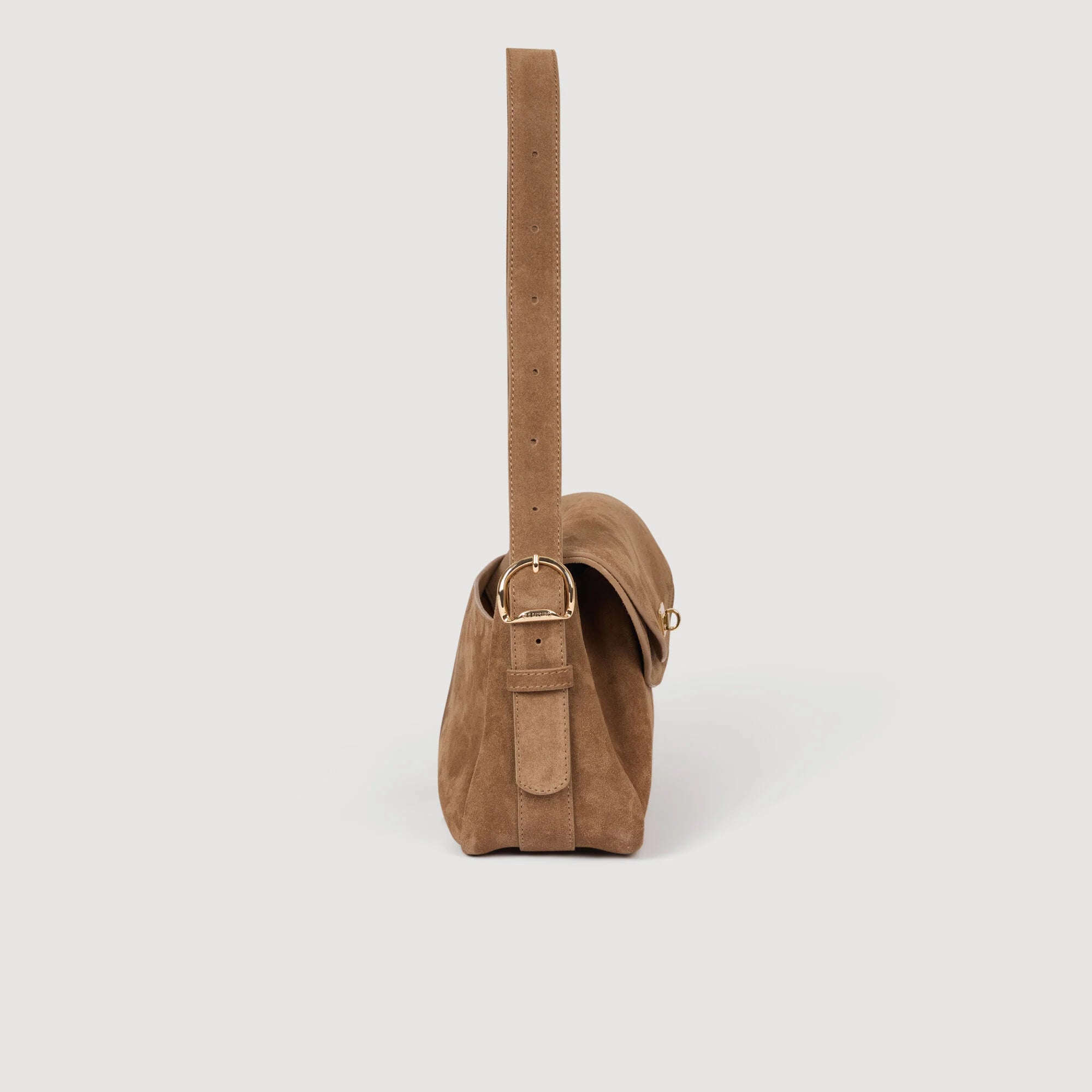Le Mambo Leather And Suede Bag Beige