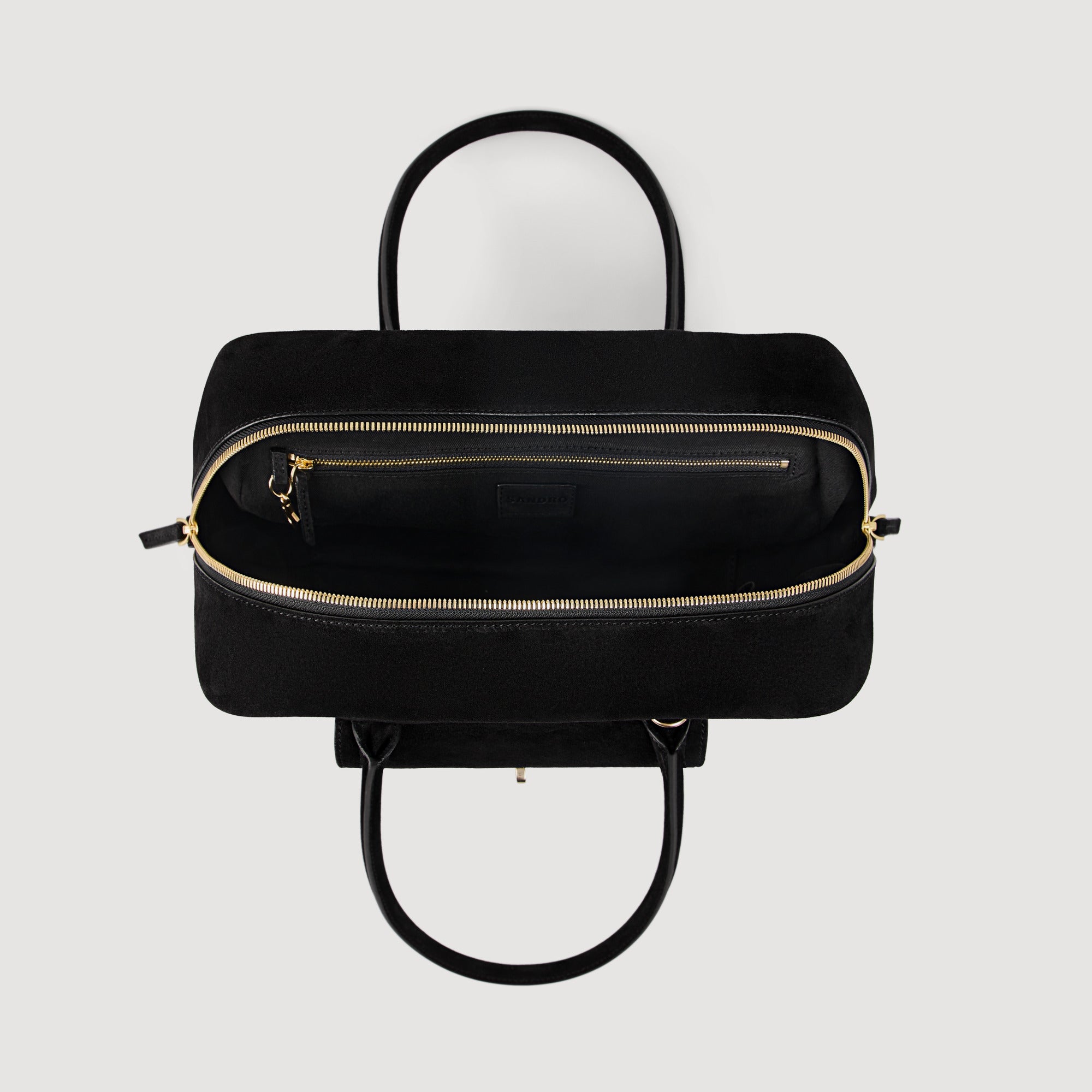 Le Mymi Bag Ezmeh Bag In Suede BLACK