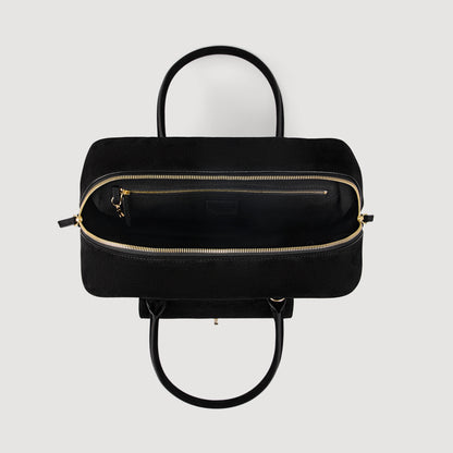 Le Mymi Bag Ezmeh Bag In Suede BLACK