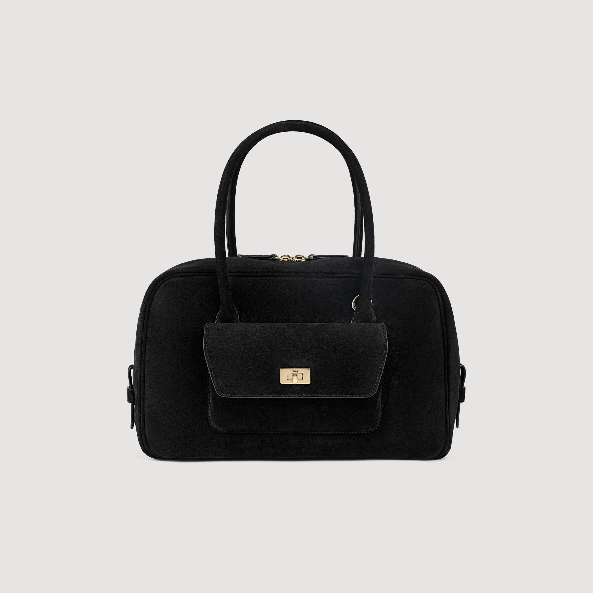 Le Mymi Bag Ezmeh Bag In Suede BLACK
