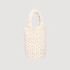 Lanea Beaded Crochet Bucket Bag CREAM