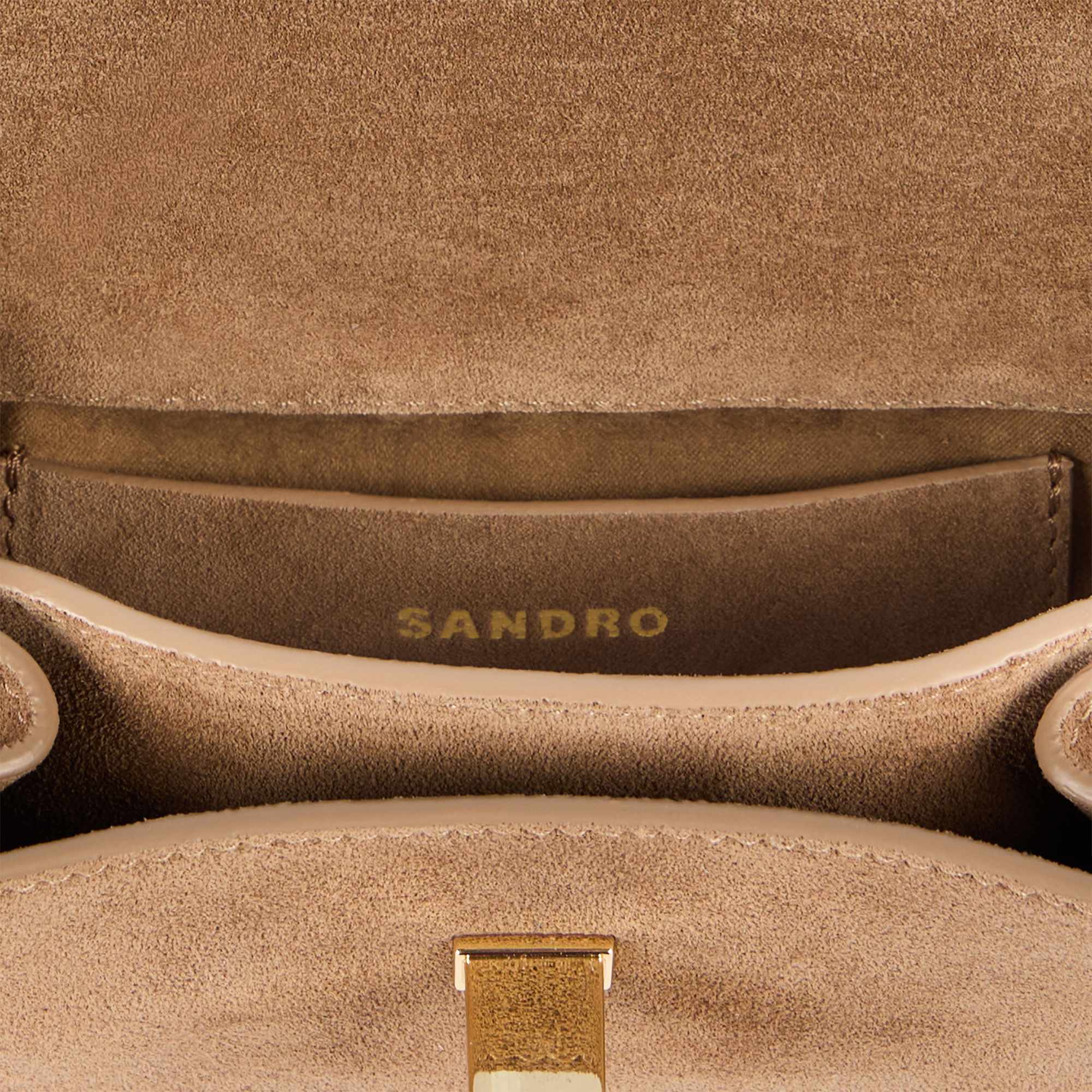 Le Mini Mambo Mini Mambo Suede Bag Taupe