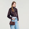 Le Mini Grand Bazaar  Structured Leather Bag Brown