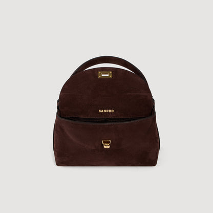 Le Mini Grand Bazaar  Structured Leather Bag Brown