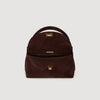 Le Mini Grand Bazaar  Structured Leather Bag Brown