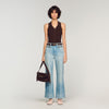Le Mambo Janys Studded Suede Bag Black Brown