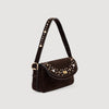 Le Mambo Janys Studded Suede Bag Black Brown