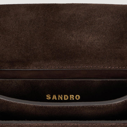 Le Mambo Janys Studded Suede Bag Black Brown