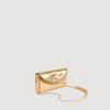 Le Mambo Pocket Mambo Metallic Leather Clutch GOLD