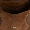 Le Claudia Bag Leather And Suede Fringe Bag Camel
