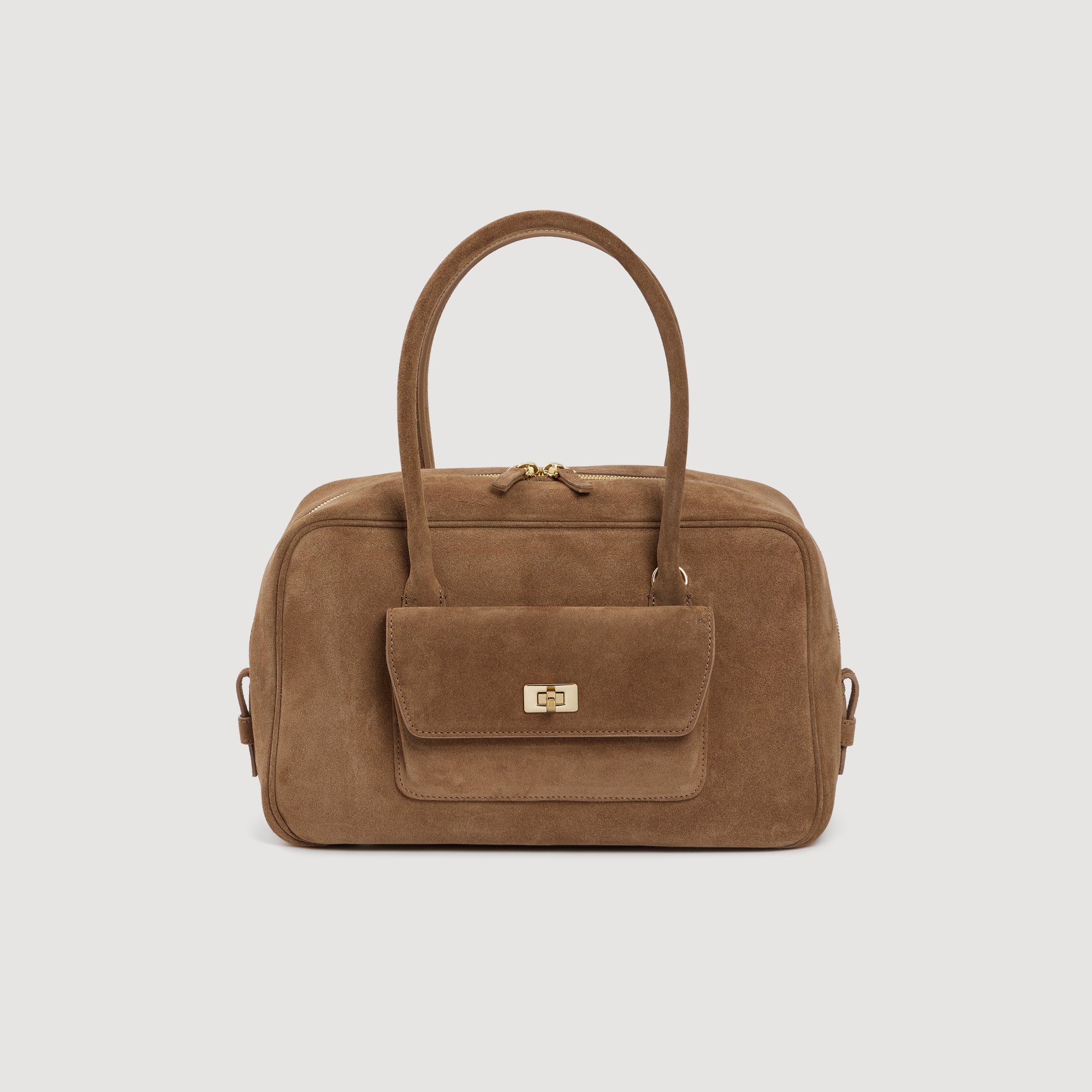 Le Mymi Bag Ezmeh Bag In Suede TAUPE