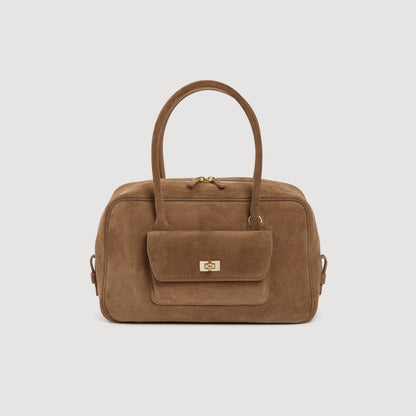 Le Mymi Bag Ezmeh Bag In Suede TAUPE