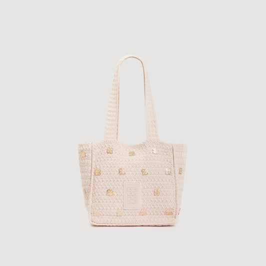 Ysee Crochet Bag With Tassels Ecru