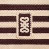Maelys Striped Crochet Bag Ecru / Brown