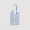 Ollie Two-Tone Crochet Bag Sky Blue