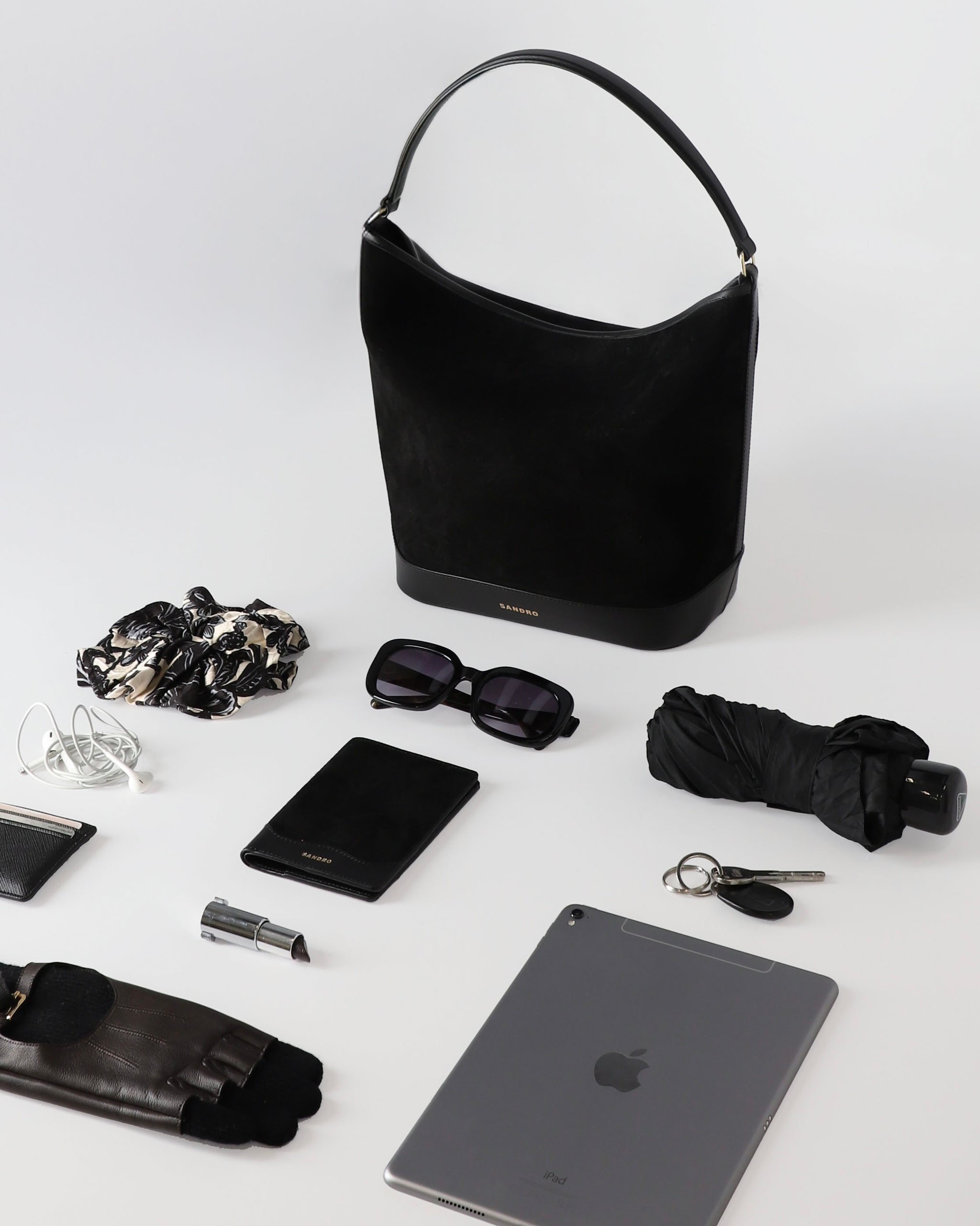 Tangoso Leather Bucket Bag Tangoso Black