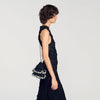 Chlo Beaded Knit Bag Black
