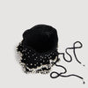 Chlo Beaded Knit Bag Black