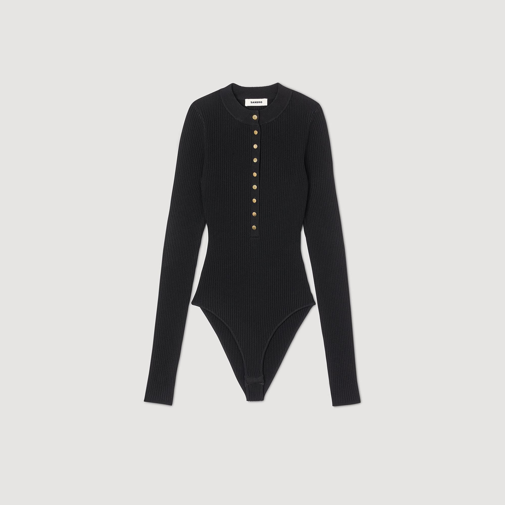 Knit Bodysuit Black