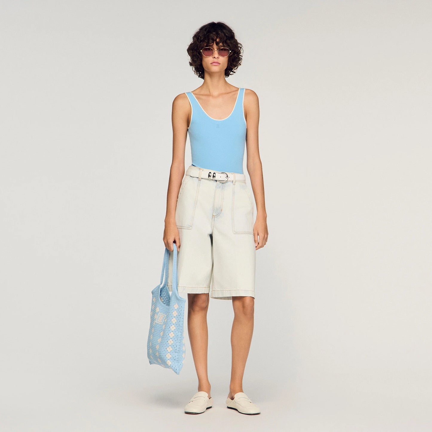 Katia Knit bodysuit Sky blue